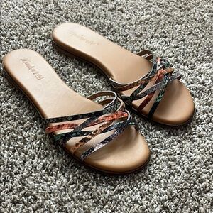 Madewell Tracie crisscross slide sandals size 8